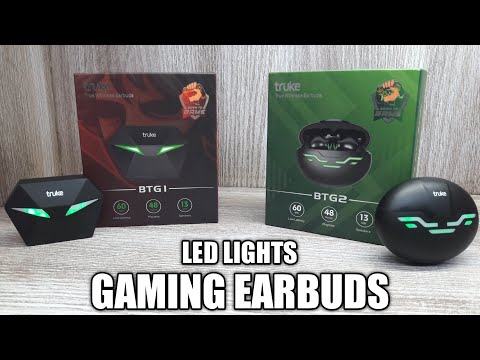 Best Gaming Earbuds with Led Lights BTG1 & BTG2 Unboxing