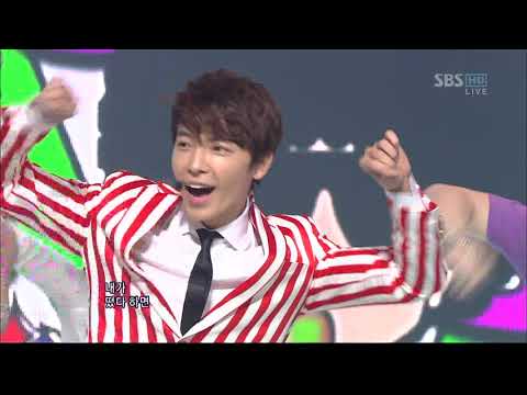 [1080p] 111225 Inkigayo Super Junior D&E + Amber - Oppa Oppa