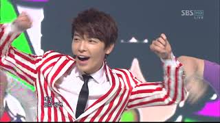 [1080p] 111225 Inkigayo Super Junior D&amp;E + Amber - Oppa Oppa