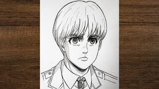 Armin drawing from Attack on Titan / Easy drawing / anime drawing 