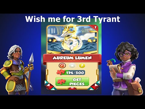 3rd Tyrant | 174/500 Aureum Lumen-Dragon Mania legends | Level 13 Grid Event | DML