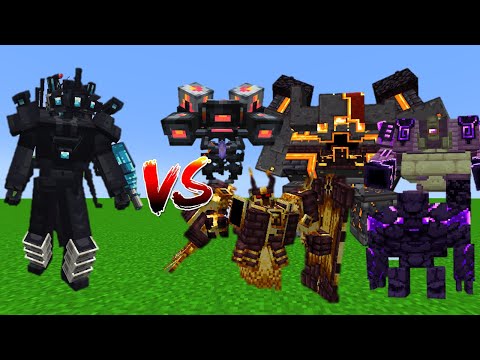 Titan Cameraman (WIP) Vs L_Ender's Cataclysm Bosses - Minecraft Mob Battle