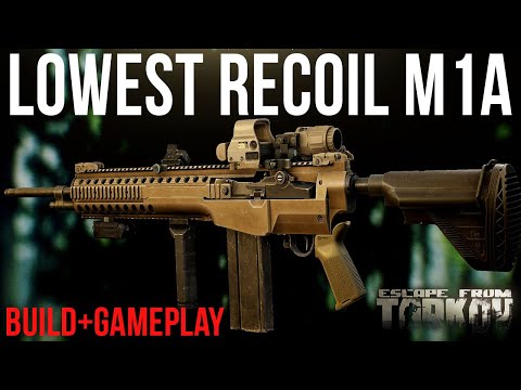 Lowest Recoil M1A Build & Gameplay Escape From Tarkov |