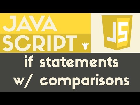 If Statements w comparisons | Javascript | Tutorial 17