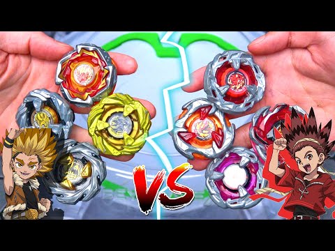 ALL LEON BEYS vs ALL HELL BEYS Titus vs Robin Beyblade X Battle