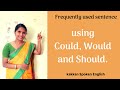 Frequently used sentence using Could, Would and Should.| kakkan Spoken English |