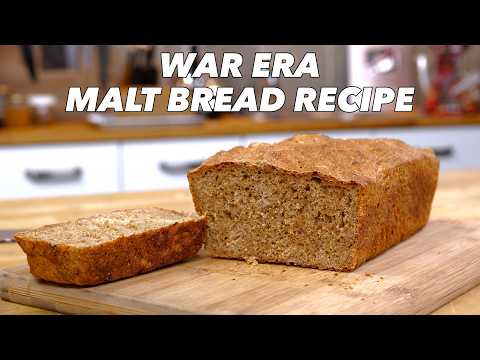 Baking No-Knead Malted Bread from a War Era Vintage UK Cookbook