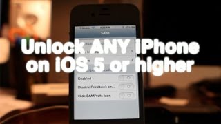 How to unlock any jailbroken iPhone on iOS 5 or later using SAM (include iPhone 4S)