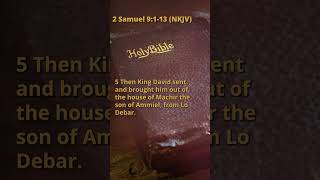 2 Samuel 9:1-13 (NKJV)