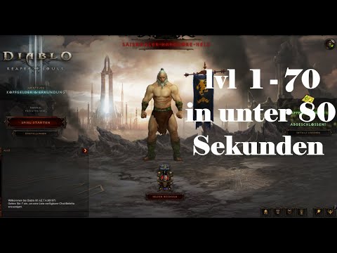 level 1 - 70 in unter 80 Sekunden Diablo3