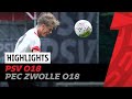 ZES GOALS in enerverende wedstrijd ? | Highlights PSV O18 - PEC Zwolle O18