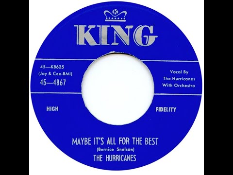 HURRICANES  MAYBE IT'S ALL FOR THE BEST