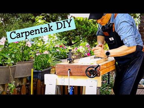 ⚡ Woodworking Anywhere!!👌 Build a Portable Workbench - Efficient DIY Tail & Moxon Vise / Full Build