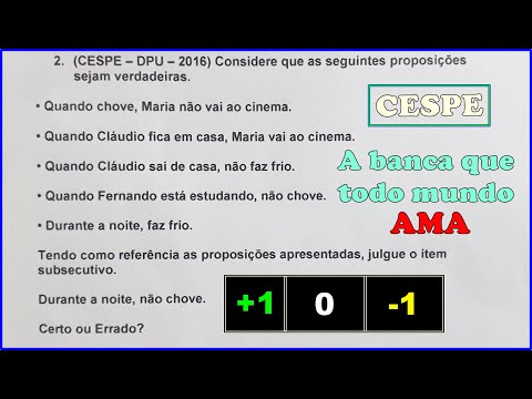 Raciocínio Lógico #17 - CESPE/CEBRASPE, a banca que todo concurseiro AMA. Certo ou Errado?