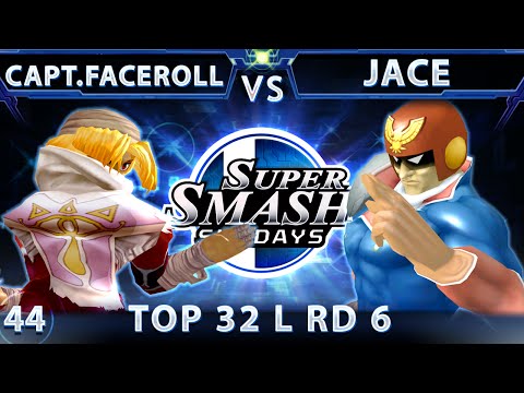 SSS 44 - IX Captain Faceroll (Sheik) Vs. Jace (Falcon) SSBM Top 32 Losers Round 6 - Smash Melee