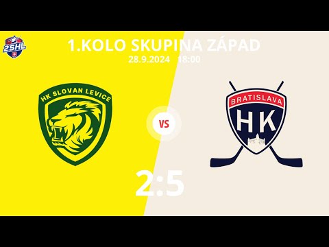 1.KOLO Skupina Západ : HK Slovan Levice 2:5 HK Bratislava