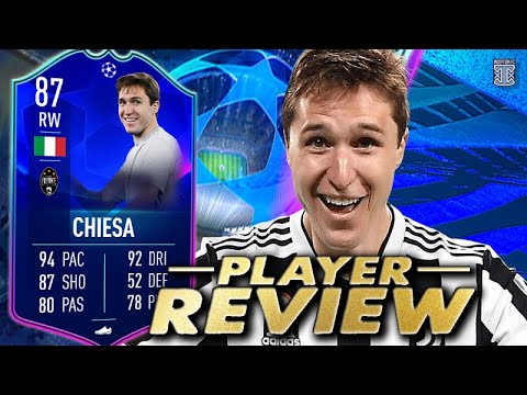 87 TOTGS CHIESA PLAYER REVIEW UCL TEAM OF THE GROUPSTAGE CHIESA FIFA 22 ULTIMATE TEAM