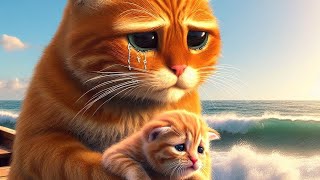 Poor Dad cat and son cat story 🥹#cat #cutecat