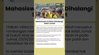 Ketua BEM UI Klaim Mahasiswa Dihalangi Salat Jumat sebelum Aksi di Bundaran HI