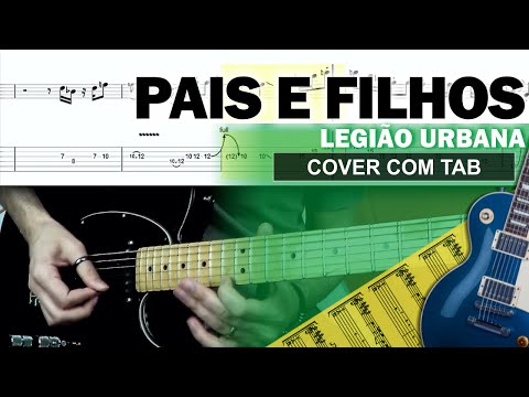 Pais e Filhos 🔷 Guitarra Cover Tab | Solo Original | Backing Track com Vocal 🎸 LEGIÃO URBANA