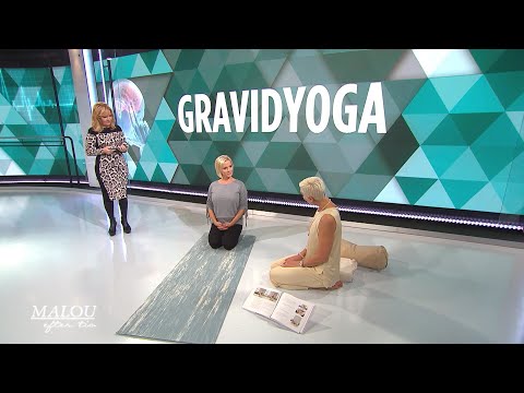 Gravidyoga: "Det här älskar mammorna" - Malou Efter tio (TV4)