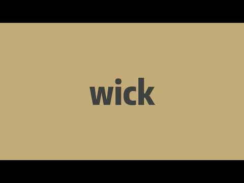 How to pronounce wick  -Elin's english
