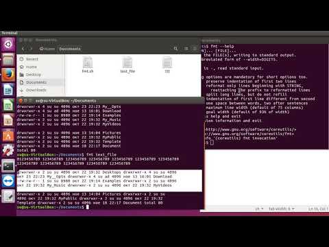 Linux команда fmt - команда обработки текста.