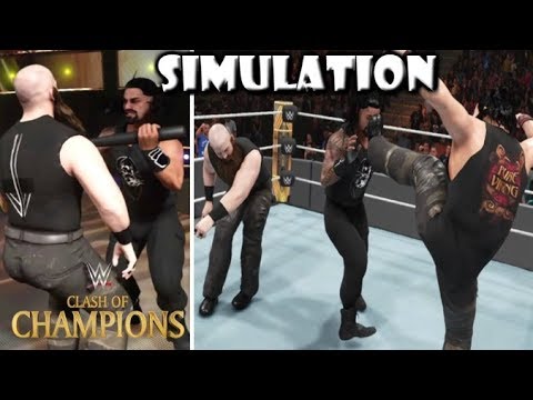 WWE 2K19 SIMULATION: ROMAN REIGNS VS ERICK ROWAN | CLASH OF CHAMPIONS 2019 HIGHLIGHTS