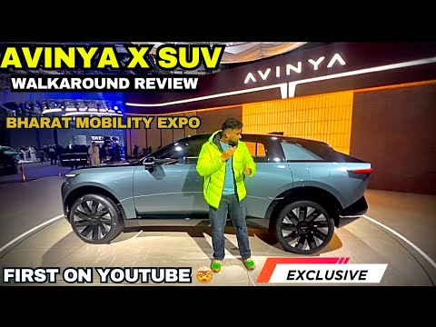 Thumbnail for TATA AVINYA X SUV REVEALED at AUTO EXPO 2025 | Tata Avinya features interior leaked | Quick Review by Avinya