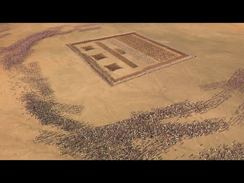SPARTAN NOOB SQUARE vs 15.000 ARCHERS - Total War ROME 2