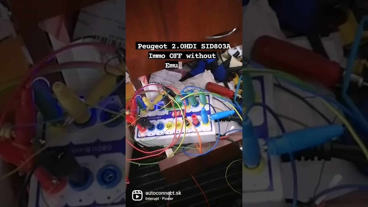 Peugeot 2.0HDI SID803A Immo OFF without emulator  #peugeot #immoOFF #sid803 #benchmode #psa #eeprom