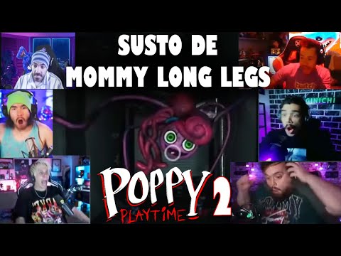 SUSTOS de YOUTUBERS con el SCREAMER de MOMMY LONG LEGS (Poppy Playtime: Chapter 2)