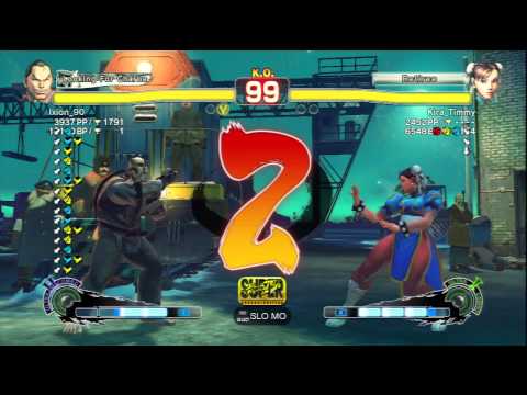 Ixion_90 (Dan) Vs Kira_Timmy (Chun Li) SSF4 AE Ranked Matches - PSN