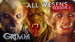 ALL the Wesen Creatures From Season 3 | Grimm