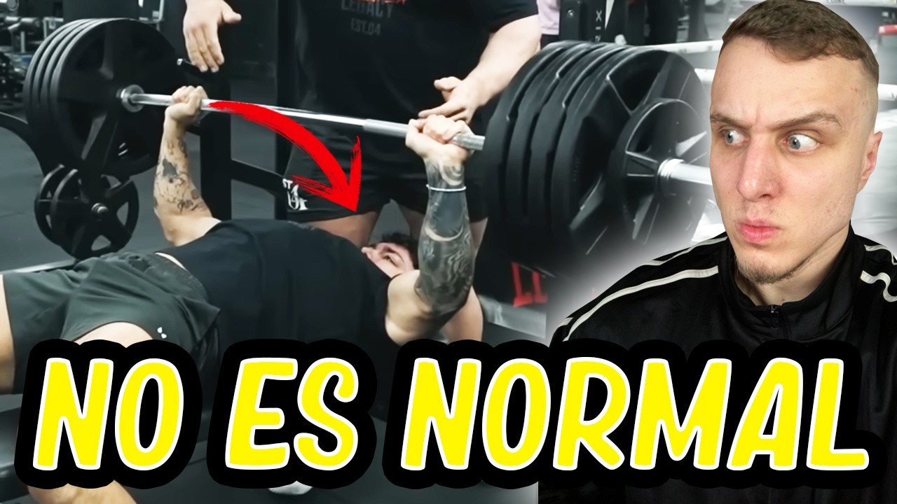 Andoni no es normal levanta 200 kg en press de banca *fuerza extrema*