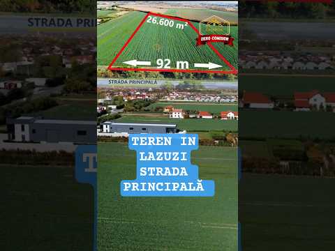 VIDEO | Teren 26.600 mp in Lazuri | 92 m front la strada Principala — Video