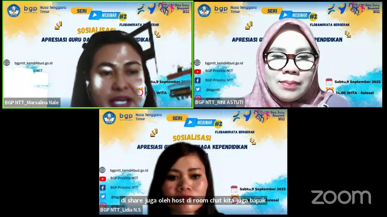 Seri Webinar Flobamorata Bergerak #2 Sosialisasi Apresiasi Guru dan Tenaga Kependidikan Tahun 2023