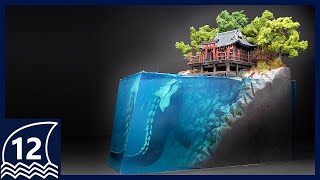 Diorama of Forgotten Shrine and Guardian【thalassophobia/Aquaphobia/Cryptid/Creature/Resinart】