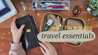 ✦ my travel journal essentials (Travelers Notebook)