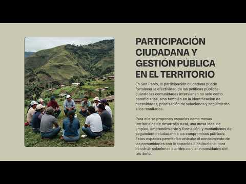 Pobreza, empleo y desigualdad en San Pablo, Nariño | Desarrollo territorial sostenible