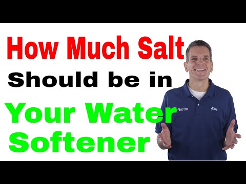 How Much Salt Should be in Your Water Softener