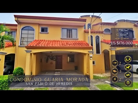 CASA EN CONDOMINIO EN VENTA.   SAN PABLO DE HEREDIA #40901pe