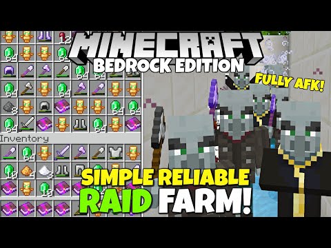 silentwisperer - Minecraft Bedrock: EASY AFK RAID FARM! (Upgraded, V6) 1,500 Emeralds/Hr! Pillager Outpost Farm