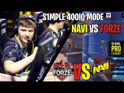 IQ MODE IS ON FOR S1mple - NAVI VS FORZE -ESL PRO LEAGUE 2020 - CS:GO