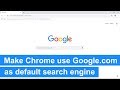 How to make Google Chrome use google com