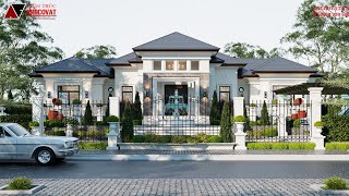Thiết kế biệt thự vườn 300m2 phong cách Địa Trung Hải