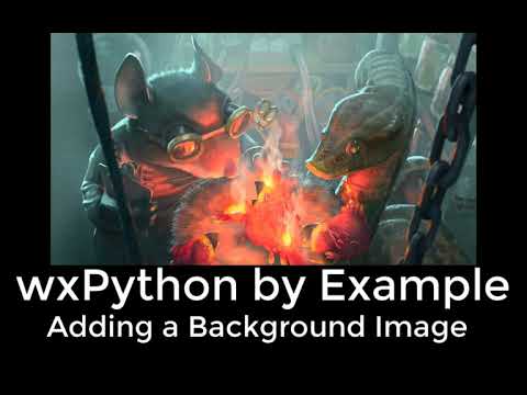 Wxpython By Example Adding A Background Image