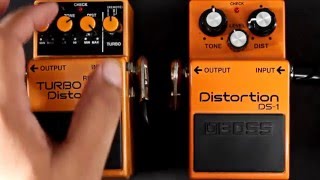 Boss Distortion DS-1 VS Boss TURBO Distortion DS-2 pedal comparison