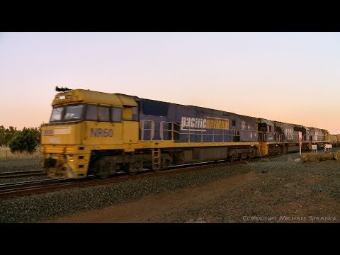 2MA5 Container Freight With 86 Wagons - PoathTV Australian Trains & Railways