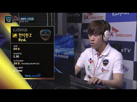 [SPL2015] Creator(Prime) vs ByuL(CJ) Set1 Deadwing -EsportsTV, Starcraft 2